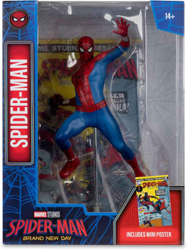 Marvel Collectible 1/6 Scale 12 Inch Statue Figure Posed Scene - Spider-Man (Spider-Man Brand New Day