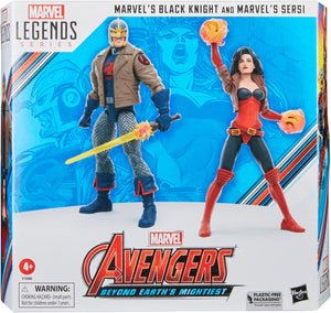 Marvel Legends 60th Anniversary 6 Inch Action Figure 2-Pack Exclusive - Black Knight & Sersi