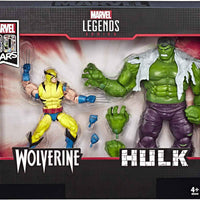 Marvel Legends 80th Anniversary 6 Inch Action Figure 2-Pack - Wolverine vs Hulk