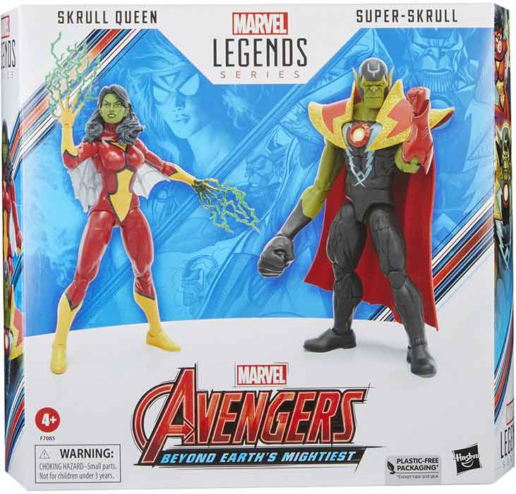 Marvel Legends Avengers 6 Inch Action Figure 2-Pack - Skrull Queen and Super-Skrull