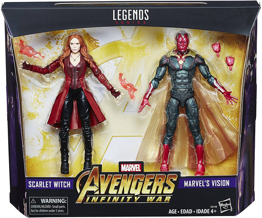 Marvel Legends Avengers Infinity War 6 Inch Action Figure 2-Pack Exclusive - Scarlet Witch & Vision