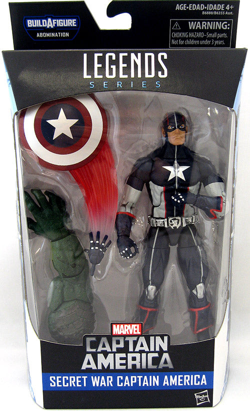 Marvel Legends Captain America Civil War 6 Inch Action Figure BAF Abomination - Secret War Captain America
