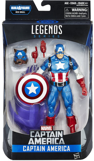 Marvel Legends Captain America 6 Inch Action Figure BAF Red Skull Onslaught - Captain America