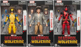 Marvel Legends Deadpool & Wolverine 6 Inch Action Figure Wave 2 - Set of 3 (Headpool - Wolverine - Deadpool)
