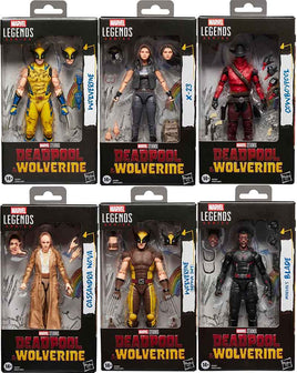 Marvel Legends Deadpool & Wolverine 6 Inch Action Figure Wave 3 - Set of 6
