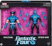 Marvel Legends Fantastic Four 6 Inch Action Figure 2-Pack - Wolverine & Spider-Man