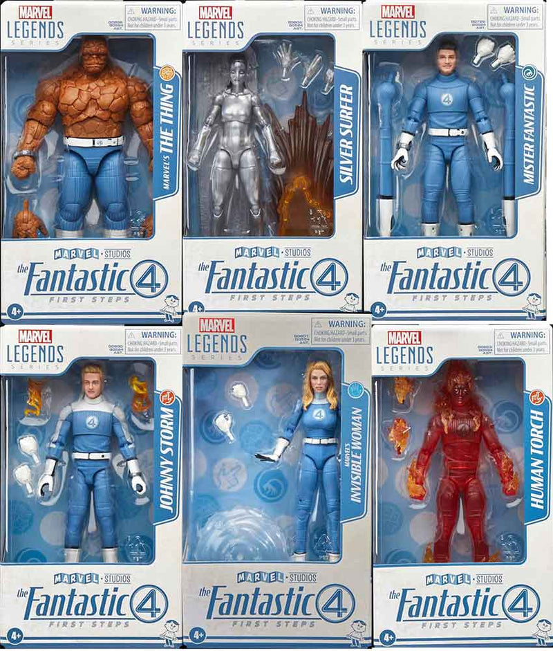 Marvel Legends Fantastic Four 6 Inch Action Figure - Set of