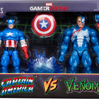 Marvel Legends Gamerverse 6 Inch Action Figure 2-Pack - Captain America vs Venom