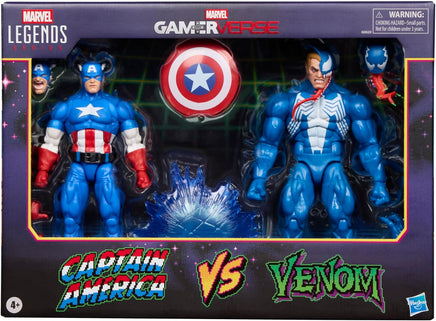 Marvel Legends Gamerverse 6 Inch Action Figure 2-Pack - Captain America vs Venom
