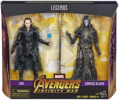 Marvel Legends Infinite 6 Inch Action Figure 2-Pack Series - Loki VS Corvus Glaive Exclusive