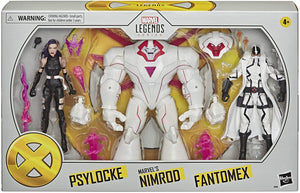 Marvel Legends X-Men 6 Inch Action Figure 3-Pack Series - Psylocke - Nimrod - Fantomex