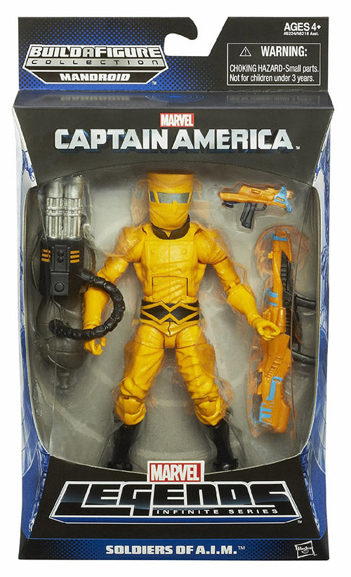 Marvel Legends Captain America 6 Inch Action Figure BAF Mandroid - A.I.M. Soldier