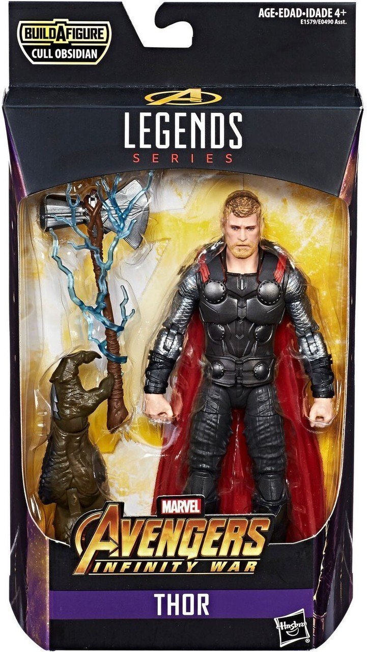 Marvel Legends Avengers 6 Inch Action Figure Cull Obsidian Series - Thor