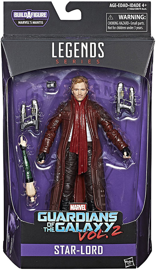 Marvel Legends Guardians Of The Galaxy Vol 2 6 Inch Action Figure BAF  Mantis - Star Lord with Long Jacket (Shelf Wear Packaging)