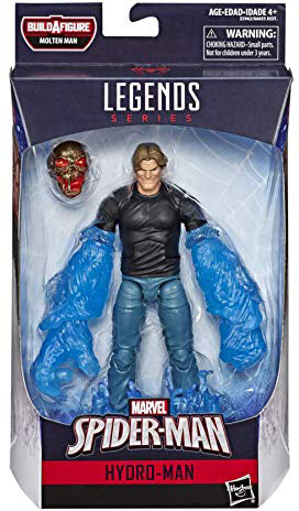 Marvel Legends Spider-Man 6 Inch Action Figure BAF Molten Man - Hydro-Man