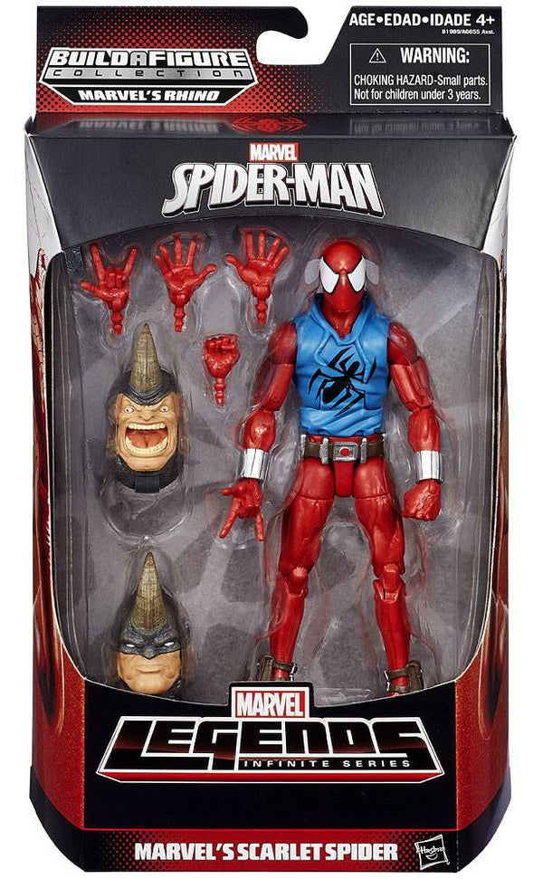 Marvel Legends Spider-Man 6 Inch Action Figure Rhino Series - Scarlet ...