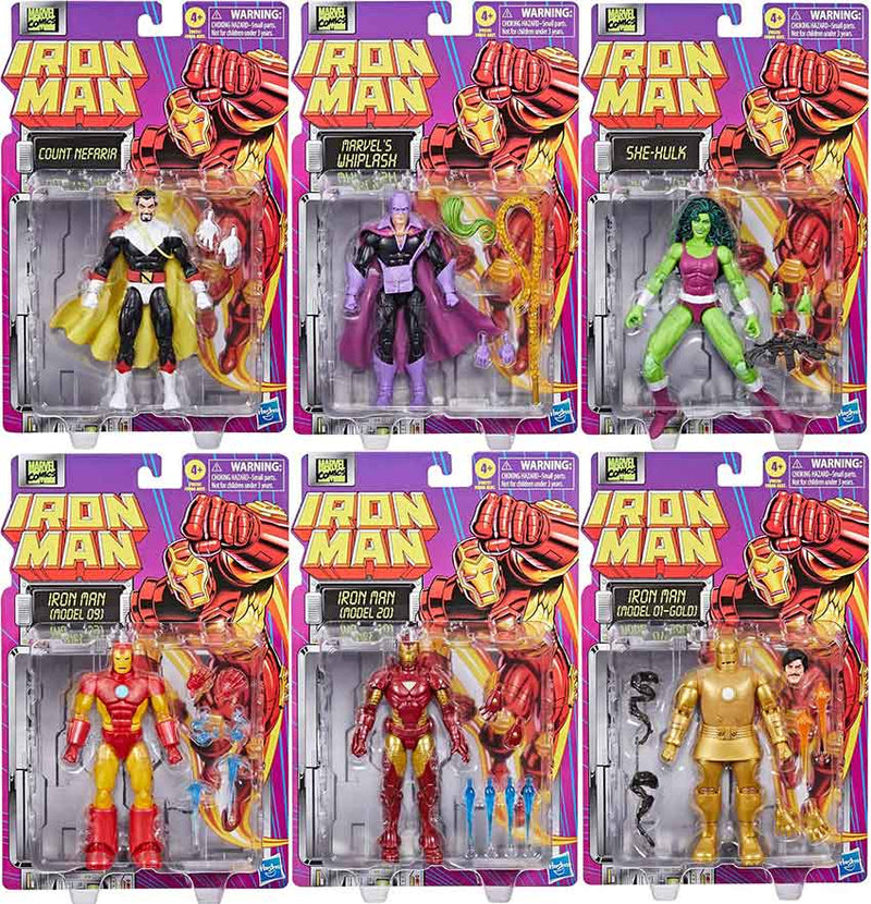 Marvel Legends Retro 6 Inch Action Figure Iron Man Wave 1