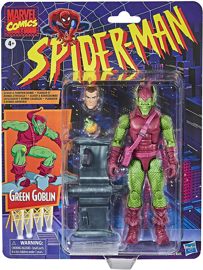 Spiderman newest and Green Goblin marvel legends