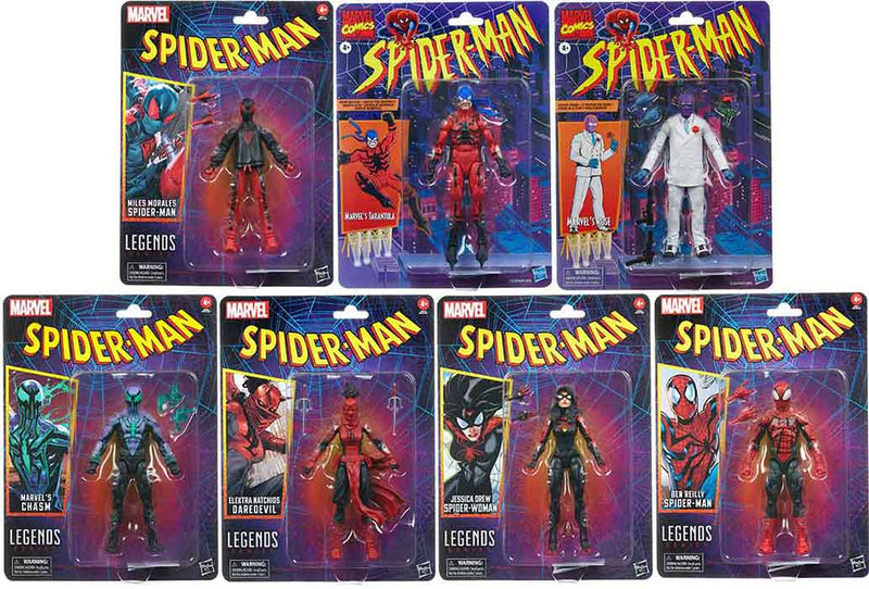 Hasbro Marvel Legends Retro Series Spider-Man Marvel's Rose Action Fig