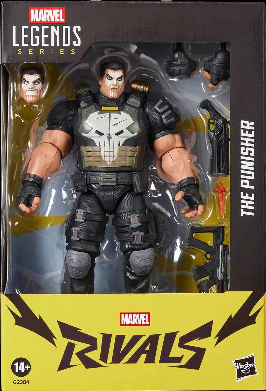 Marvel,Marvel Gaming,6 Inch Scale,Rivals,Marvel Legends,Hasbro Marvel Legends Rivals 6 Inch Action Figure - The Punisher (Pre-Order Ships Nov. 2026)