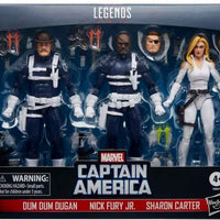 Marvel Legends Shield 6 Inch Action Figure 3-Pack Box Set - Dum Dum - Nick Fury - Sharon Carter