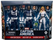 Marvel Legends Shield 6 Inch Action Figure 3-Pack Box Set - Dum Dum - Nick Fury - Sharon Carter