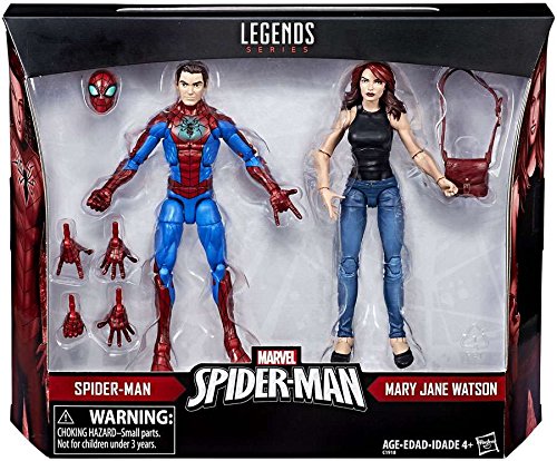 Marvel Legends Spider-Man 6 Inch Action Figure 2-Pack Exclusive - Spider-Man & Mary Jane Watson