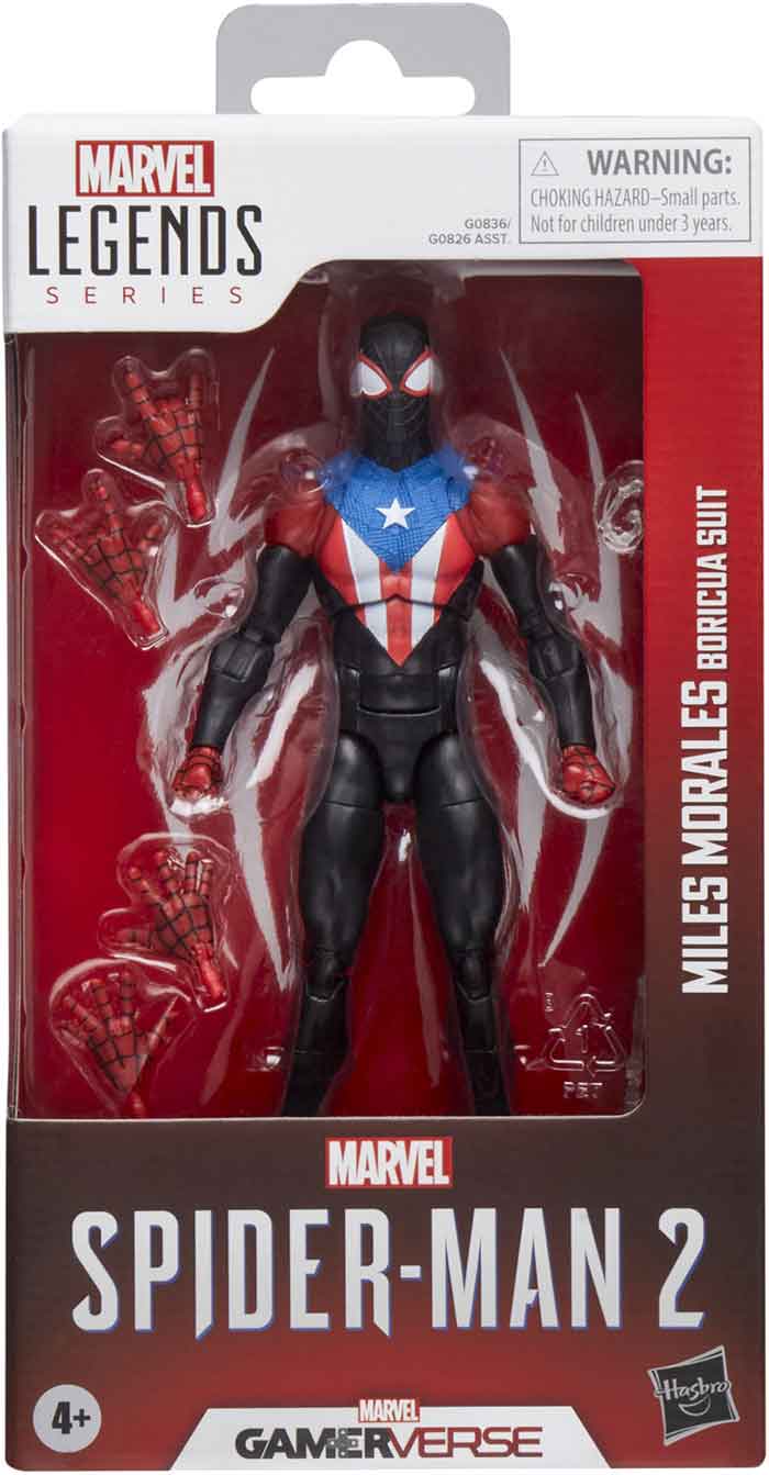 Marvel Legends Spider-Man 6 Inch Action Figure Gamerverse Wave 1 - Miles Morales Boricua Suit