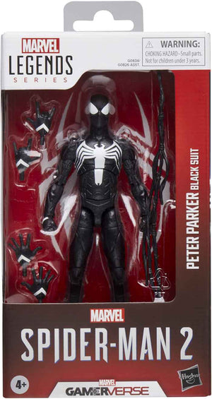 Marvel Legends Spider-Man 6 Inch Action Figure Gamerverse Wave 1 - Peter Parker Black Suit