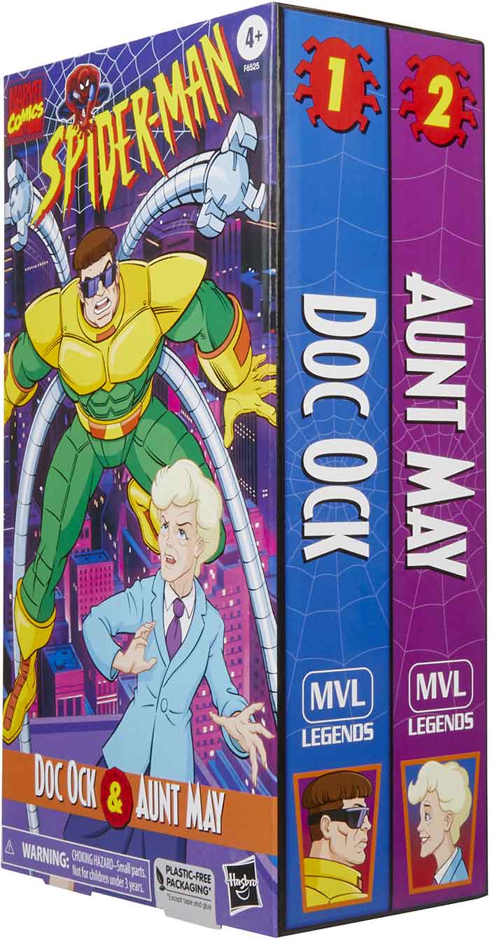 【新品未開封】Doc Ock & Aunt May フィギュア Marvel Legends Animated Doctor Octopus & Aunt May 2 Pack - The