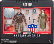 Marvel Legends Studios 6 Inch Action Figure 2-Pack Series - Captain America & Peggy Carter