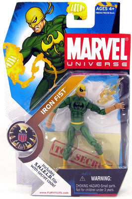 Marvel Universe Action Figure (2009 Wave 2): Iron Fist Green Costume  Black Crest #17