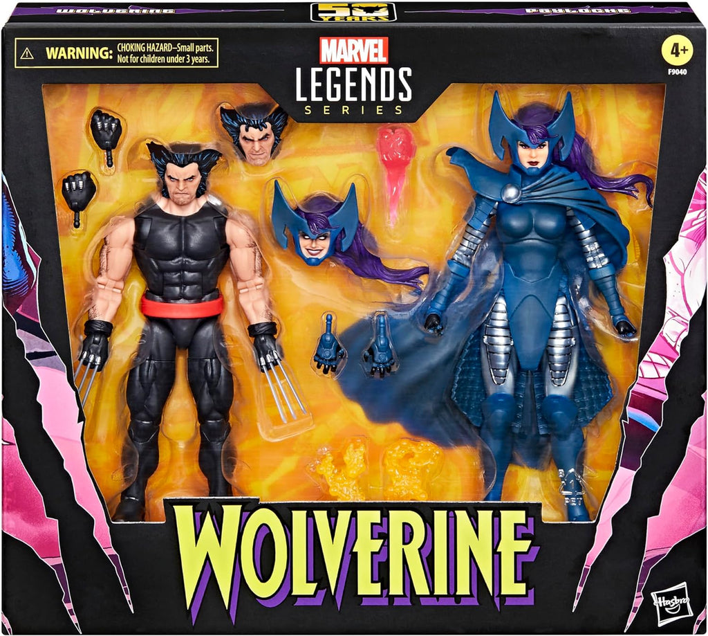 Marvel Legends X-Men 6 Inch Action Figure 2-Pack - Wolverine vs Lady Psylocke