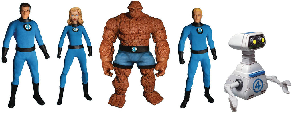 Mezco Toyz - One:12 Fantastic Four Deluxe Steel Box Set – Ages Three and Up