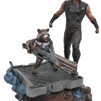 Marvel Premier Collection 9 Inch Statue Figure Avengers Infinity War - Thor & Rocket Raccoon