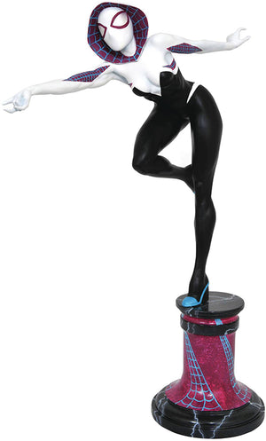 Marvel Premier Collection 12 Inch Statue Figure Spider-Verse - Masked Spider-Gwen (Shelf Wear Packaging)