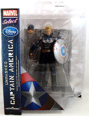 Marvel Select 8 Inch Action Figure Exclusive - Unmasked Captain America Movie Stealth Uniform (Sub-Standard Packaging)