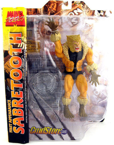 Marvel Select 8 Inch Action Figure- Cmdstore Exclusive First Appearance Sabretooth