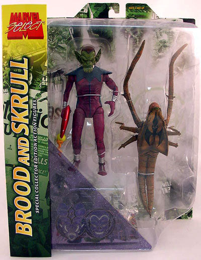 Marvel Select Inch Action Figures- Brood and Skrull Cmdstore