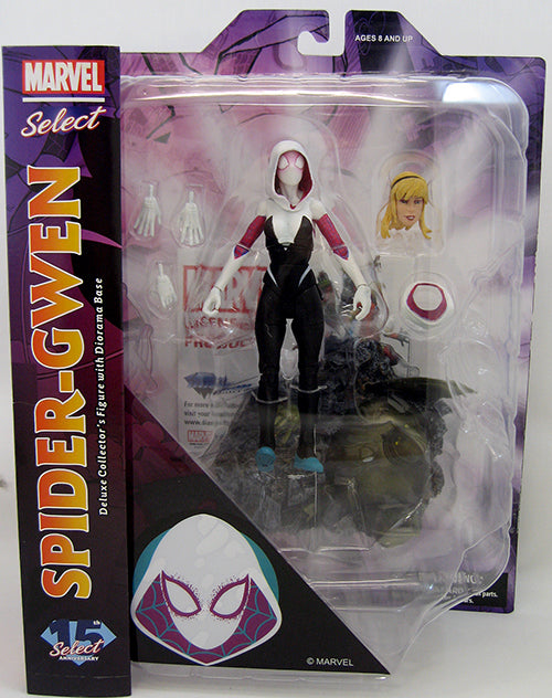 Marvel Select 7 Inch Action Figure Spider-Verse - Spider-Gwen Masked