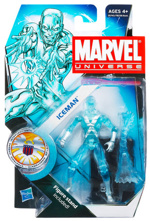 Marvel Universe 3.75 Inch Action Figure (2011 Wave 5) - Iceman S3 #23