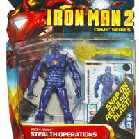 Iron Man 2  3.75 Inch Action Figure Comic Series - Iron Man Stealth Operations #24