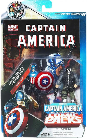 Marvel Universe Comic Series 3.75 Inch Action Figure 2-Pack - Captain Amercia & Crossbones