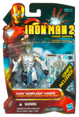 Iron Man 3.75 Inch Action Figure Comic Series Wave 4 - Whiplash #37 (Sub-Standard Packaging)