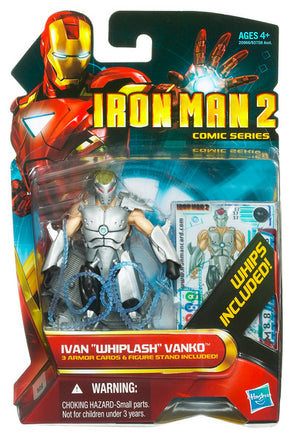 Iron Man 3.75 Inch Action Figure Comic Series Wave 4 - Whiplash #37 (Sub-Standard Packaging)