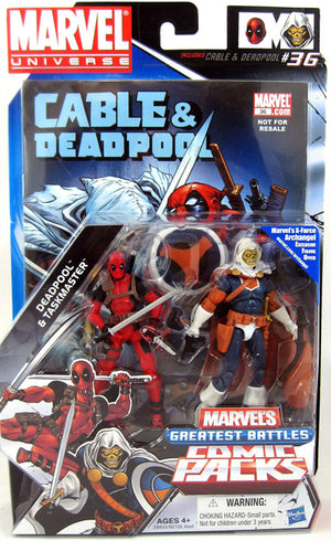 Marvel Universe Secret Wars 3.75 Inch Action Figure Comic 2-Pack (2011 Wave 1) - Deadpool & Taskmaster