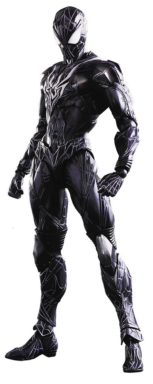 Marvel Universe Variant 10 Inch Action Figure Play Arts Kai - Black Costume Spider-Man