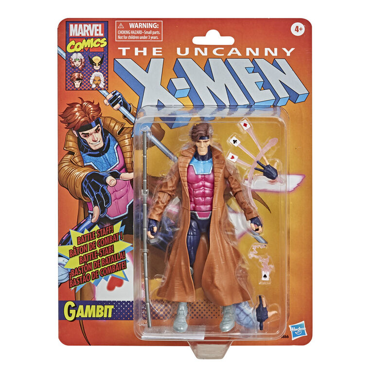 Marvel Legends Series X-Men Retro Collection Gambit - 6-inch