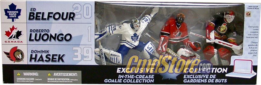 McFarlane NHL Hockey Action Figures Box Set: In the Crease Goalie Collection