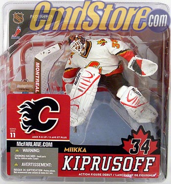 McFarlane NHL Action Figures Series 11: Miikka Kiprusoff White Jersey Variant